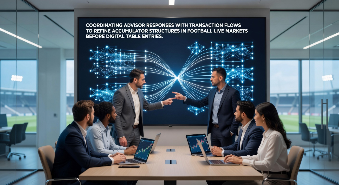 Diagramm zeigt die Synchronisation von Beraterantworten und Transaktionsflüssen in Fußball-Live-Wetten