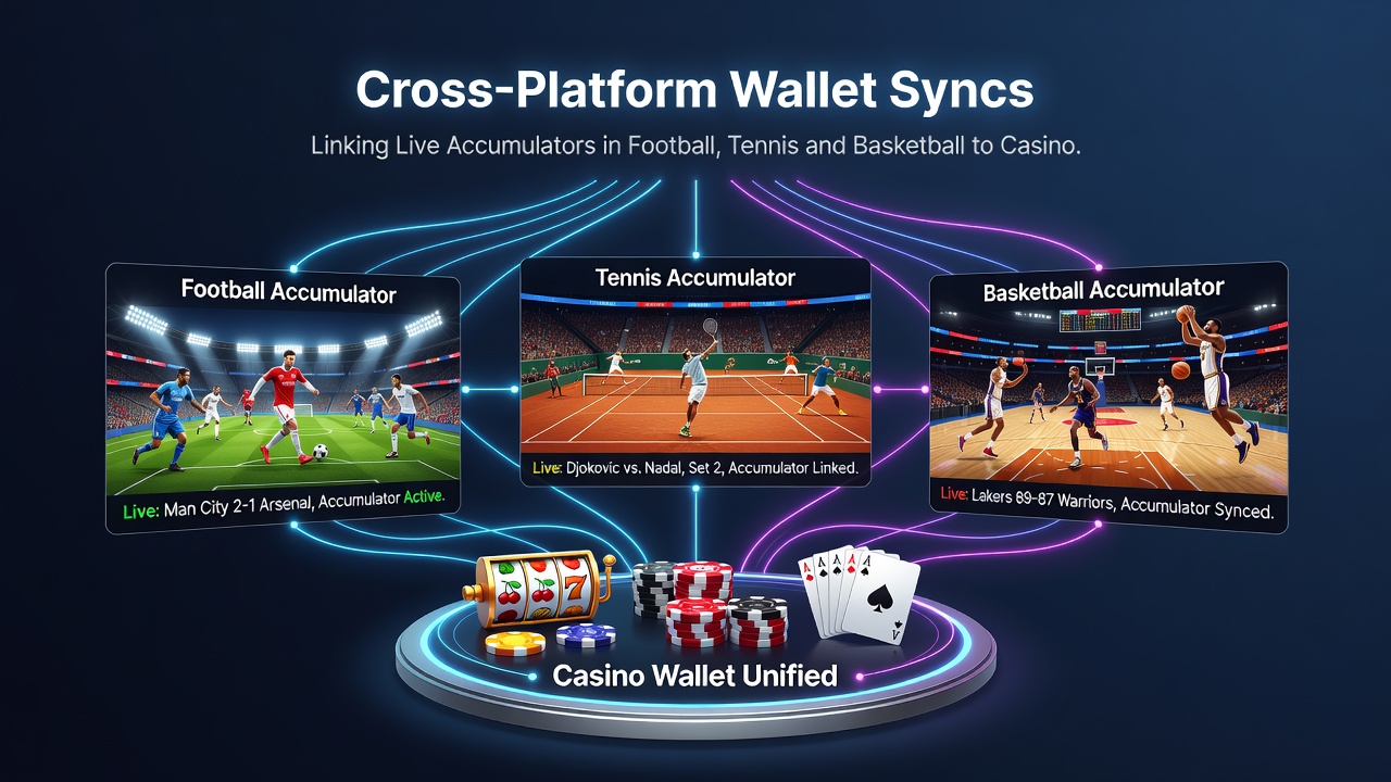 Darstellung eines Dashboard mit Echtzeit-Sync zwischen Sportakkumulatoren und Casino-Tischen auf mobilen Geräten