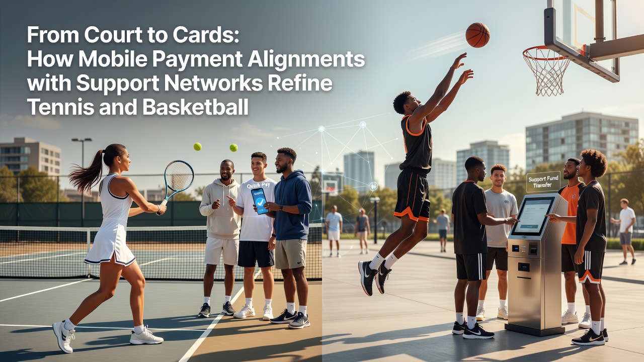 Integration von Support-Netzwerken und mobilen Zahlungen für Basketball- und Tennis-Strategien